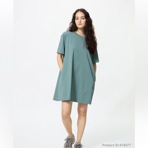 Uniqlo Green T-Shirt Dress